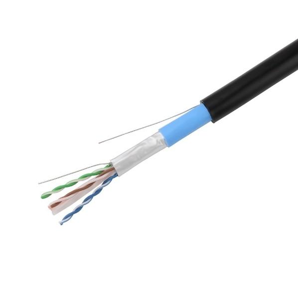 日本製線 1Gbps伝送対応 Cat.6 U/UTP 屋外用ケーブル (シールド) 200m巻 0.54PNSGDT6SLAP200 1点 ...