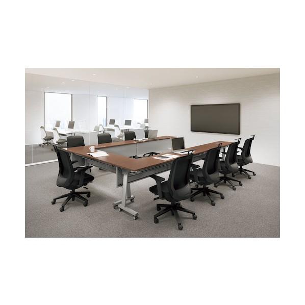 ナイキ ワークチェアー レセーブ LVE型/背:ブラック 座:ブラック/座:布張り、背:布張り（スマートフィット）/固定肘 背：ブラック／座：ブラック 1脚の画像