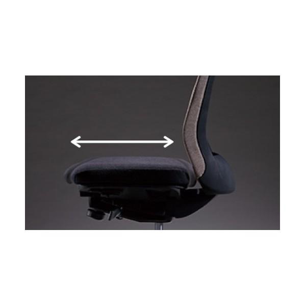ナイキ ワークチェアー レセーブ LVE型/背:ミルクティー 座:ブラック/座:布張り、背:布張り（スマートフィット）/固定肘 背：ミルクティー／座：ブラック 1脚の画像