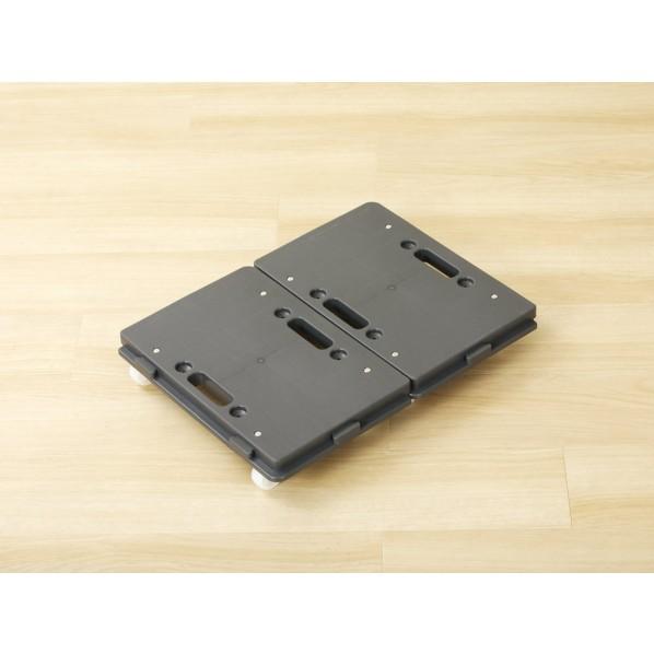 日東 スマート連結平台車(ミニ) グレー 縦410×横275×高さ77mm NTM