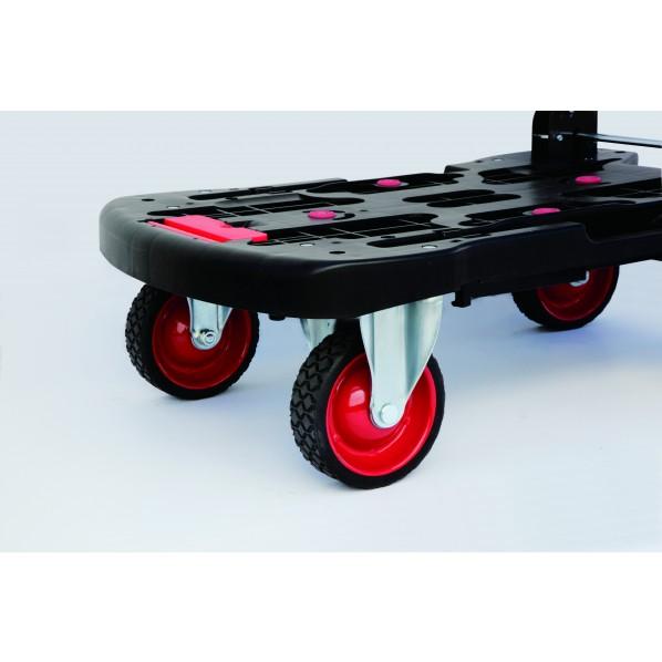 日東 オフロード台車 ブラック 縦750×横480×高さ120mm NHT-NP150BK 