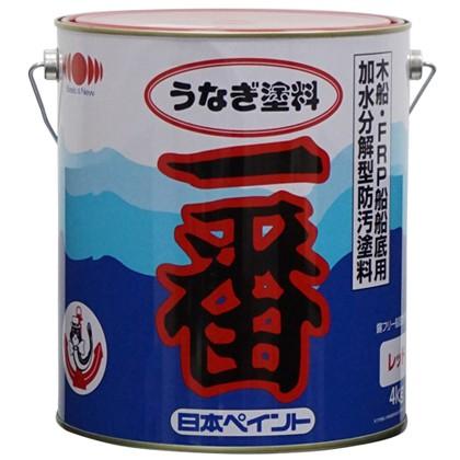 日本ペイントマリン うなぎ塗料一番 レトロレッド 4kg 1缶｜diy-tool