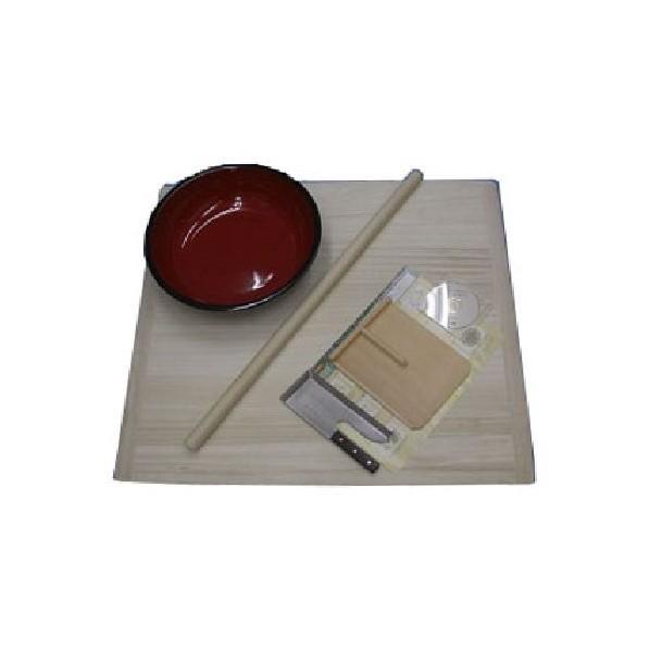 ナガノ産業❤️そば打ち5点セット　手打ちそば　手打ちうどん　DVD付き Amazon.co.jp: ナガノ そば打ち五点セット S DVD付 22432