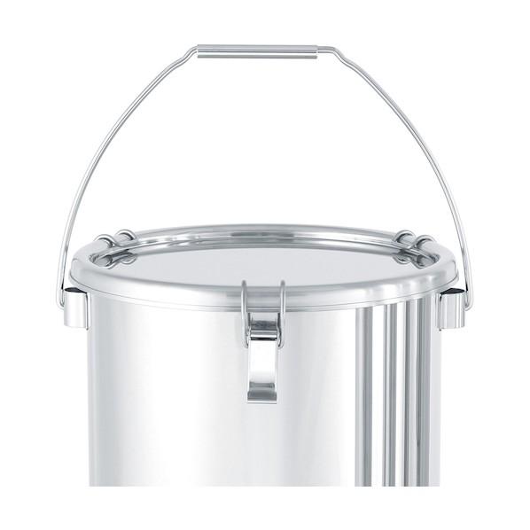 日東金属工業 ステンレスタンクテーパー付吊下げ密閉タンク（フタ付）２０Ｌ 360 x 360 x 350 mm TPCTB30の画像