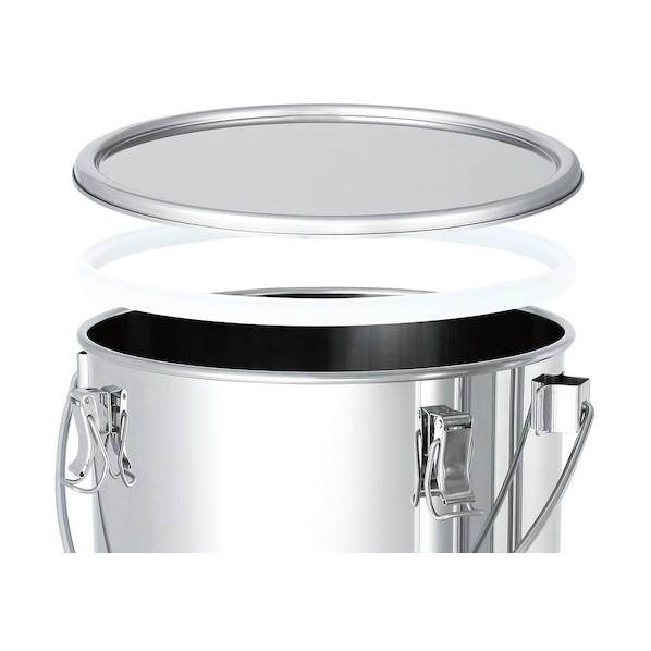 日東金属工業 日東　ＰＴＦＥパッキン付テーパー型積み重ね式吊下げ容器　１０Ｌ TP-CTB-STA-PTFE-24_1