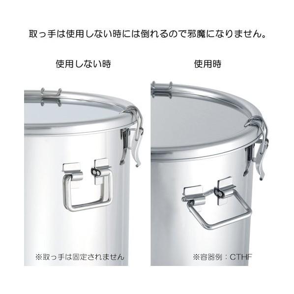 日東 折りたたみ取っ手付汎用容器(ヒラ蓋) 36L 360 x 360 x 360 mm STF-36/HF 【し】