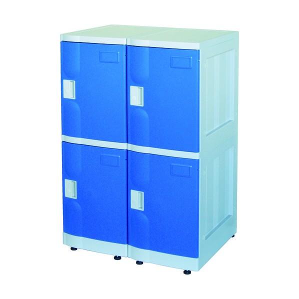 日本統計機 樹脂製ロッカー M 青 M-B_1