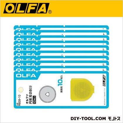 オルファ/OLFA ロータリーカッター 円形刃28ミリ替刃 RB28-10 100枚