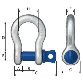 オーエッチ工業 鍛造シャックル弓型 2t BC-20T｜diy-tool｜02