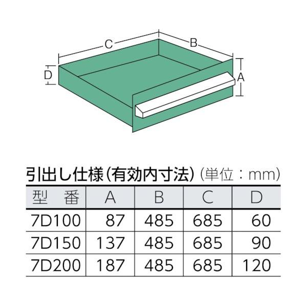 ※法人専用品※大阪製罐 中量キャビネット7型最大積載量1200kg引出し3×6段 71207 1_1