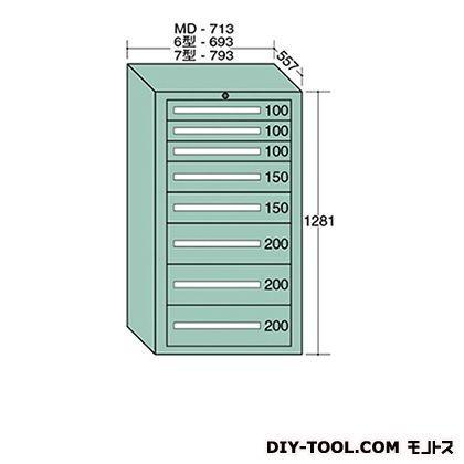 大阪製罐 スタンダードキャビネット 幅×奥行×高さ:693×557×1281mm 6-1208