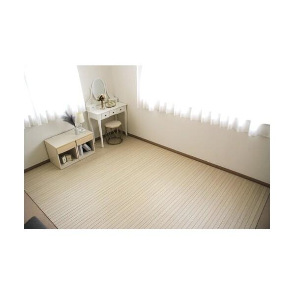 大島屋 ウッドカーペット ナチュラル 江戸間3畳 260×175cm 16713 : DIY