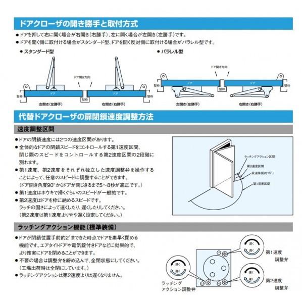 大鳥機工 取替クローザーセット PS105＋54SP用板 シルバー 1個_8