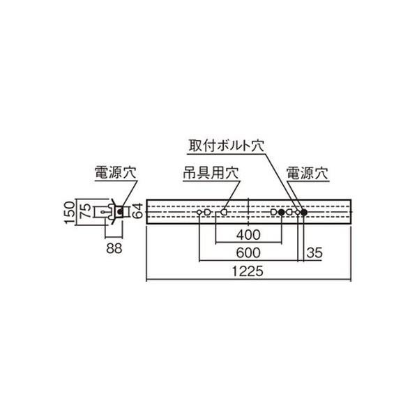 Panasonic(パナソニック)　非常用照明器具　3800lm　反射笠付型　1台　2灯用　NNFG42230LE9　昼白色