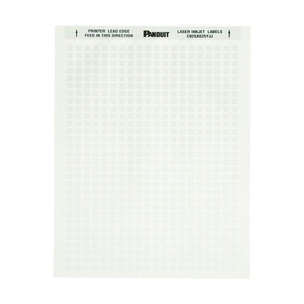 パンドウイット レーザープリンター用ラベル コンポーネントラベル 幅 25.4mm x 高さ9.7mm ポリエステル 5000 C100X038YJJ | ブランド登録なし