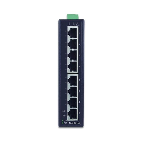 ＰＬＡＮＥＴ　ＴｅｃｈｎｏｌｏｇｙＣｏｒｐｏｒａｔｉｏｎ 産業用マネージドギガビットイーサネットスイッチ IGS-801M_1