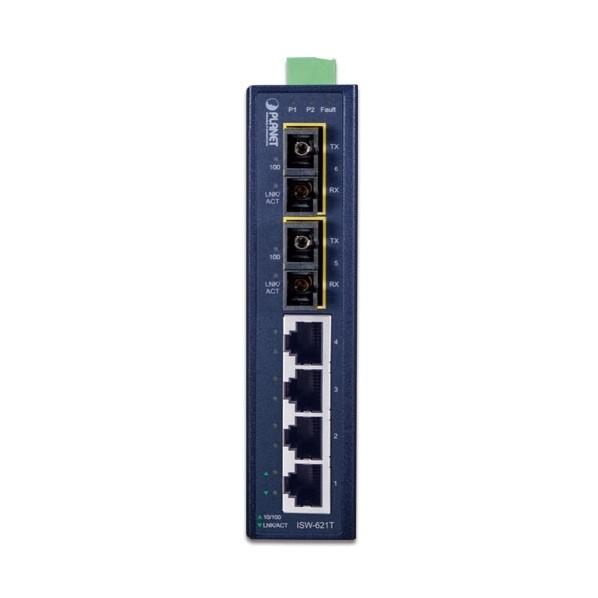 ＰＬＡＮＥＴ　ＴｅｃｈｎｏｌｏｇｙＣｏｒｐｏｒａｔｉｏｎ 産業用ファストイーサネットスイッチマルチモード光ポート付 ISW-621T