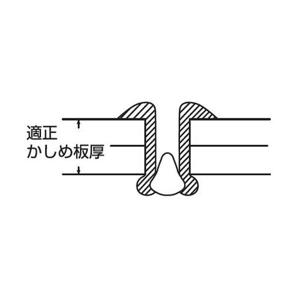 エビ印 ブラインドリベットステンレス／スティール6−5（1000本 
