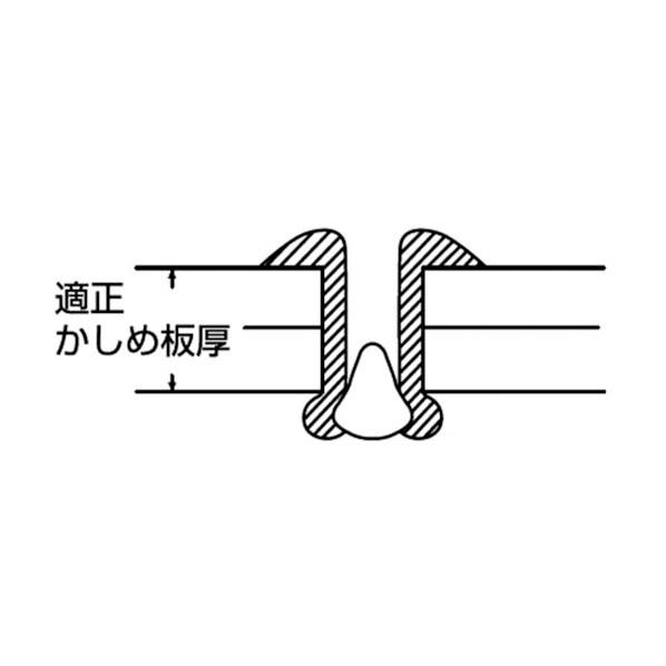 ブラインドリベットステンレス／スティール８−６（５００本入） 168 x 118 x 191 mm NSS8-6 500本 【テツ】