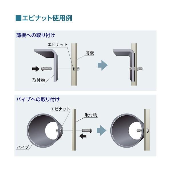 ナットＤタイプスティール５−１．５（１０００個入） 184 x 97 x 92 mm NSD515M 【ガタ】 1000個
