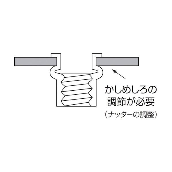 ナットＤタイプスティール５−１．５（１０００個入） 184 x 97 x 92 mm NSD515M 【ガタ】 1000個
