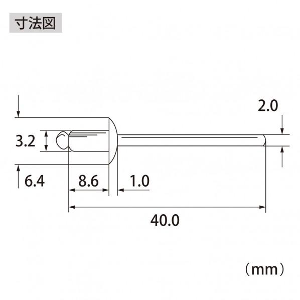 ロブテックス ブラインドリベット（1000本入） NST43A 1000箱_1
