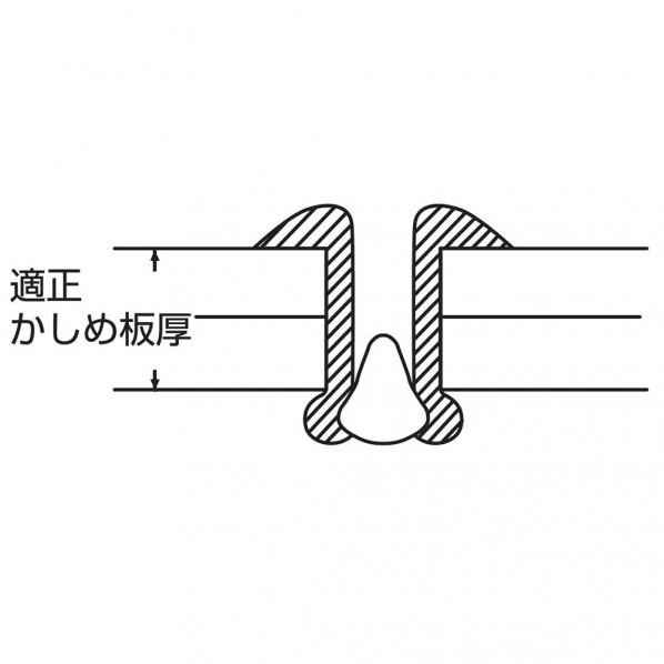ロブテックス ブラインドリベット（1000本入） NSS63A 1000箱の画像