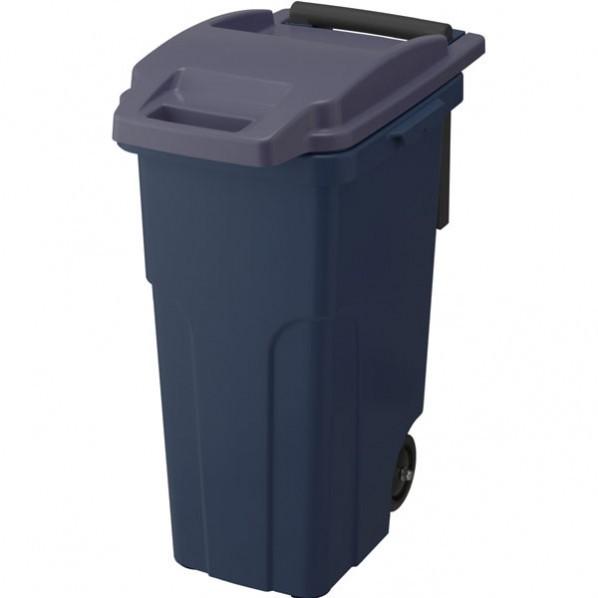 岐阜プラスチック キャスターペール(2輪) ネイビーブルー 348×546×656(mm) CS2-45C2