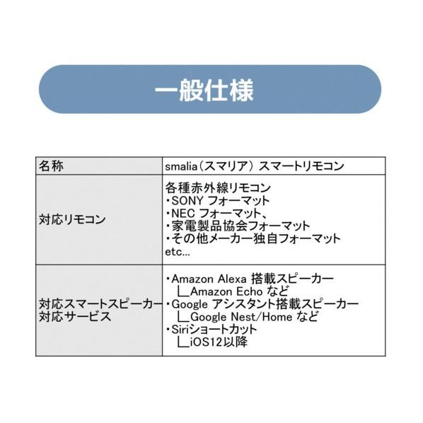 ラトックシステム smalia（スマリア）シリーズ スマートリモコン ホワイト RS-WBRCH1の画像