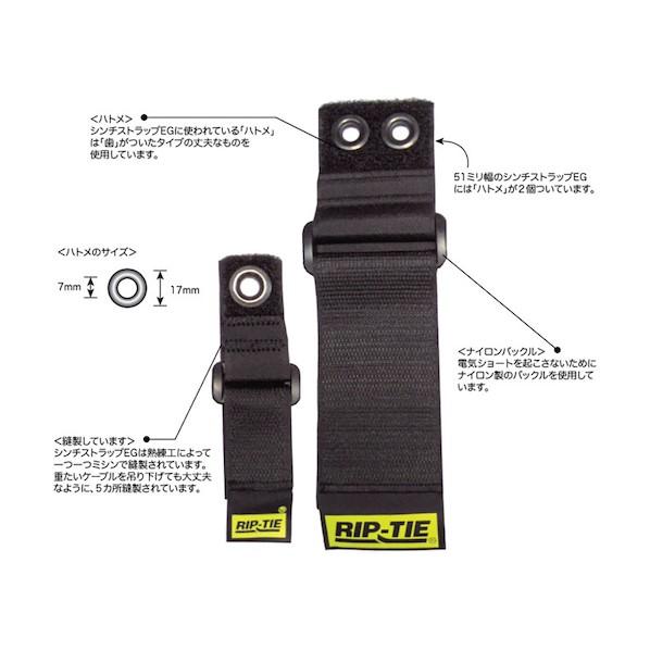 RIP-TIE シンチストラップEG 25．4mmX711．2mm 10本入 黒 黒 N-28-G10-BK 10本の画像