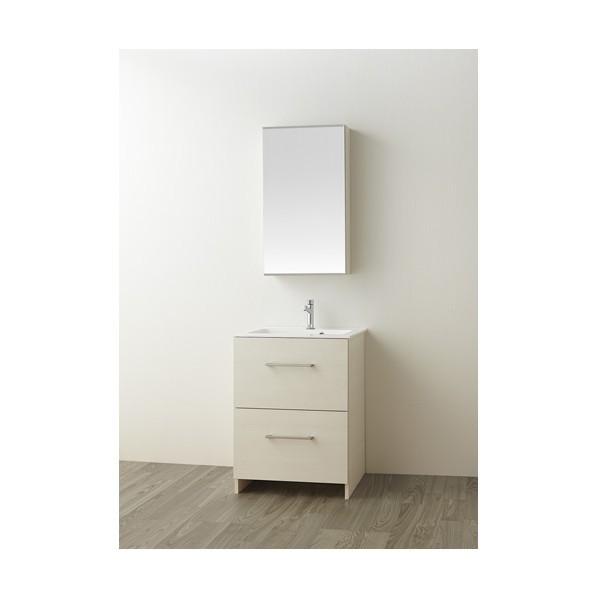 ブランド登録なし - サンエイ 洗面かざり付ける台 肌理白いこと WF019S2-600-IV-T3 住宅設備-DIY、工具