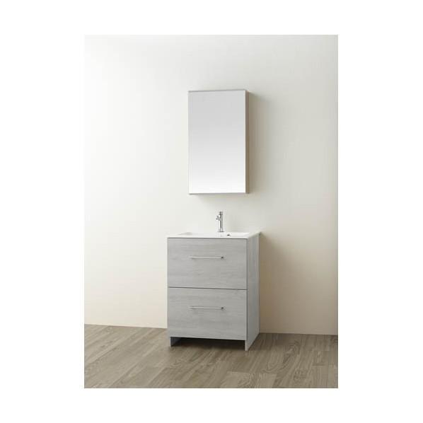 ブランド登録なし - サンエイ 洗面かざり付ける台 肌理薄墨色 WF019S2-600-PG-T3 住宅設備-DIY、工具
