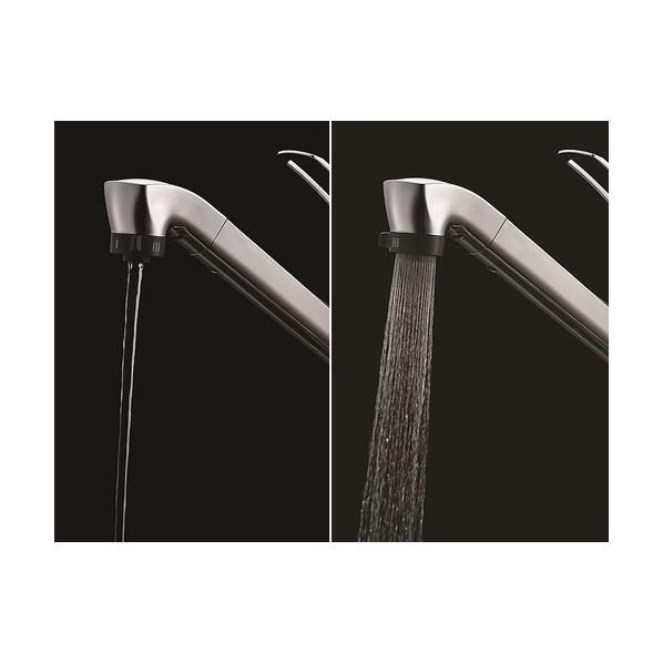 サンエイ シングルワンホールスプレー混合栓 K87120TJV-13