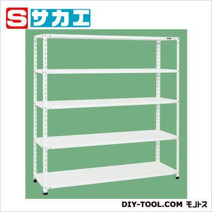 サカエ ショップラック(均等耐荷重:80kg/段・5段タイプ) ホワイト SHR3325P