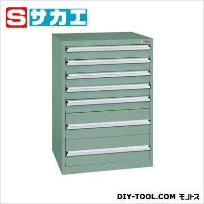 サカエ重量キャビネットSKVタイプ(W700mm)グリーングレーSKV71072ANGN