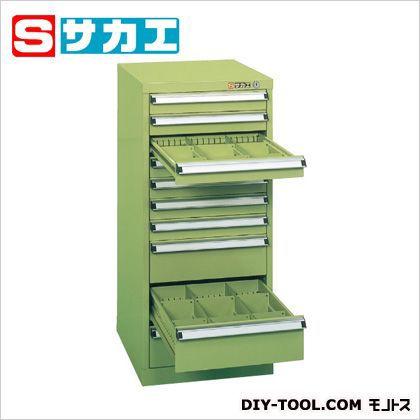 サカエ スモールキャビネット グリーン SL80
