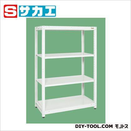 サカエスチールラック(均等耐荷重:250kg/段・4段タイプ)ホワイトSLN1254W