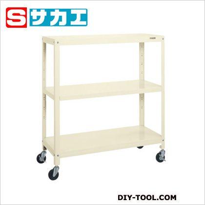 サカエ スーパーキャスターラック(ゴム車) アイボリー SPR1113RI