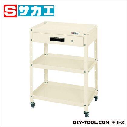 サカエ スペシャルワゴン(エラストマー車・引出し付) アイボリー SPY20AI