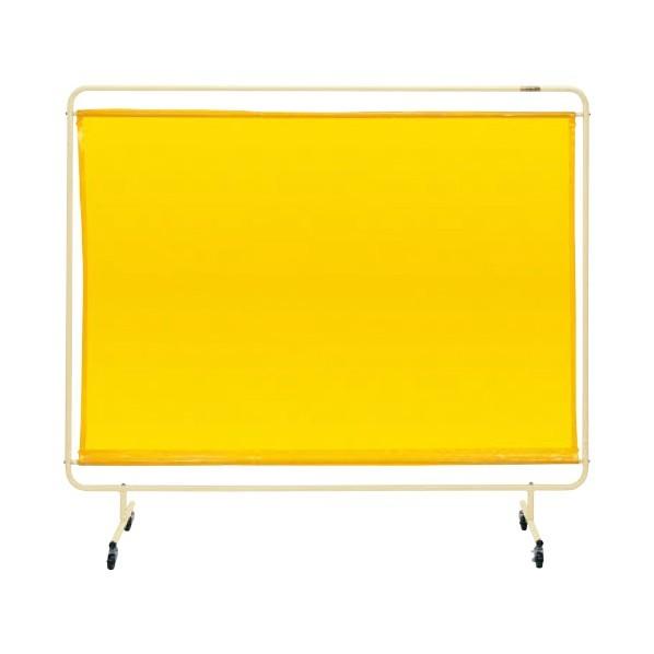 サカエ 遮光スクリーン(移動式) 外寸(間口W×奥行D×高さH)(mm):1800×1587 カラー:イエロー YS-18YEC 1台
