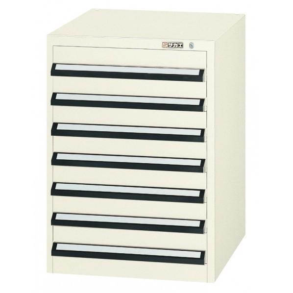 サカエ中量工具キャビネット580×600×800mmホワイトKB-801I