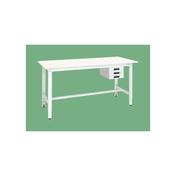※法人専用品※サカエ軽量高さ調整作業台TKK8タイプ抗ウイルス天板1800×900×800〜1000パステルホワイトTKK8-189CVPW