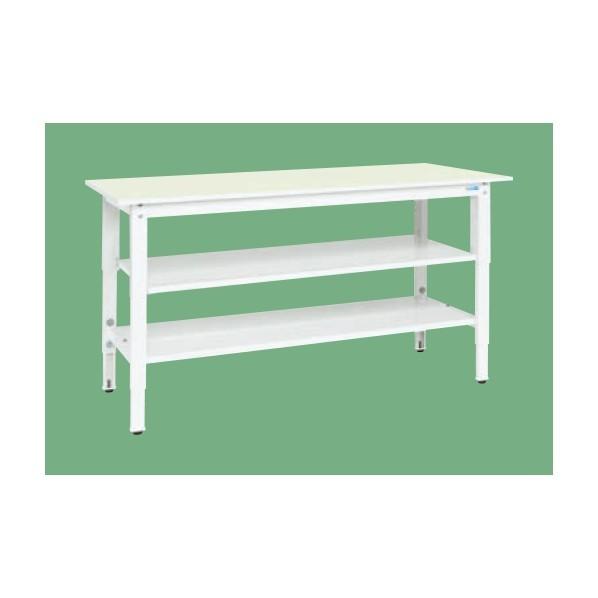 ※法人専用品※サカエ 軽量作業台TKK8タイプ抗菌・抗ウイルス サカエリューム天板仕様 パステルグリーン 1800×900×800〜1000 TKK8