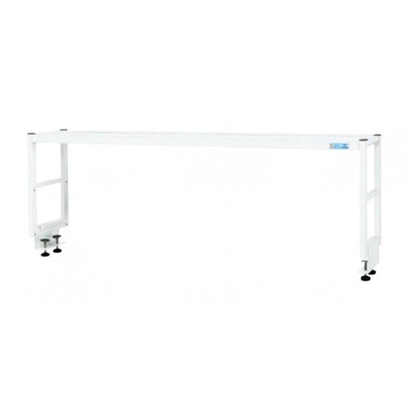 ※法人専用品※サカエ 作業台用オプション簡易架台 1段仕様 パールホワイト W1200×D300×H450mm KT-121KW