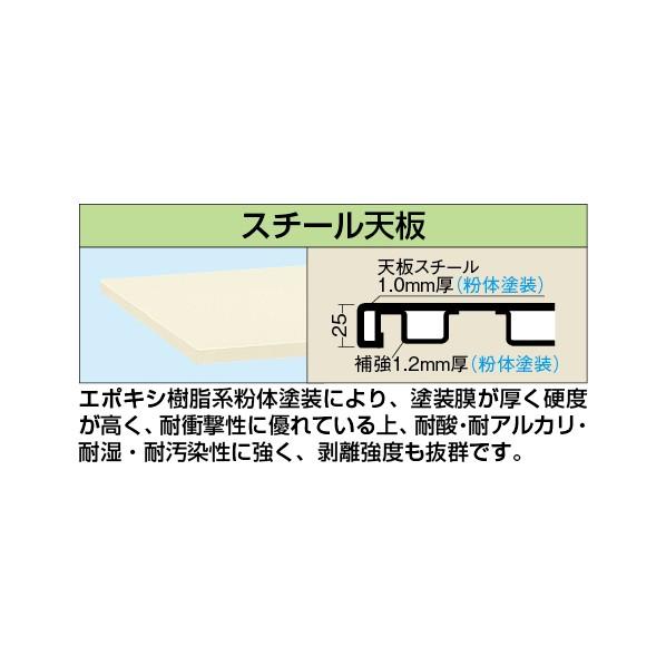 サカエ軽量作業台KSタイプ(移動式) W1800×D600×H740mmKS-186SRI_1
