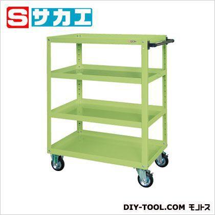 サカエ スーパーワゴン(ゴム車) グリーン EGR200L