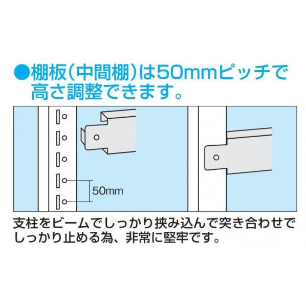 サカエステンレスサカエラック(SUS430/H1200/3段タイプ)W1200×D350×H1200STN1-12123SU4の画像