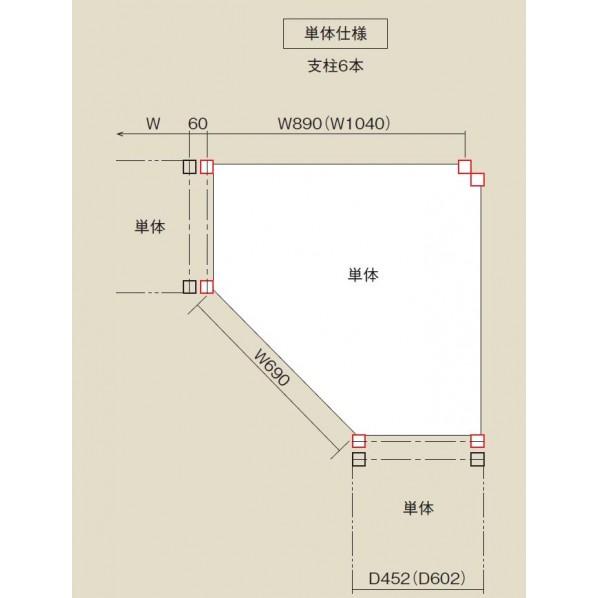 ブランド登録なし - サカエ軽中量隅っこ仕合わせ （150kg/ 単体印字機）RLWC-145T