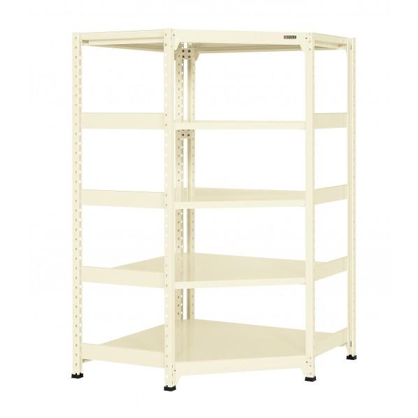 サカエ軽中量コーナーラック （150kg/ 両側連結タイプ）RLWC-144WR