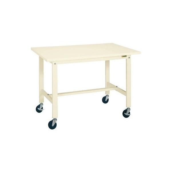 サカエ 軽量作業台KKタイプ(移動式) アイボリー KK38SB2I